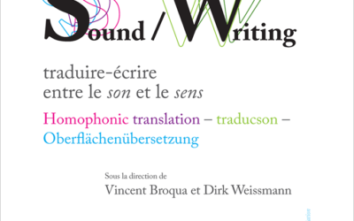 Parution : Sound / Writing : on Homophonic translation