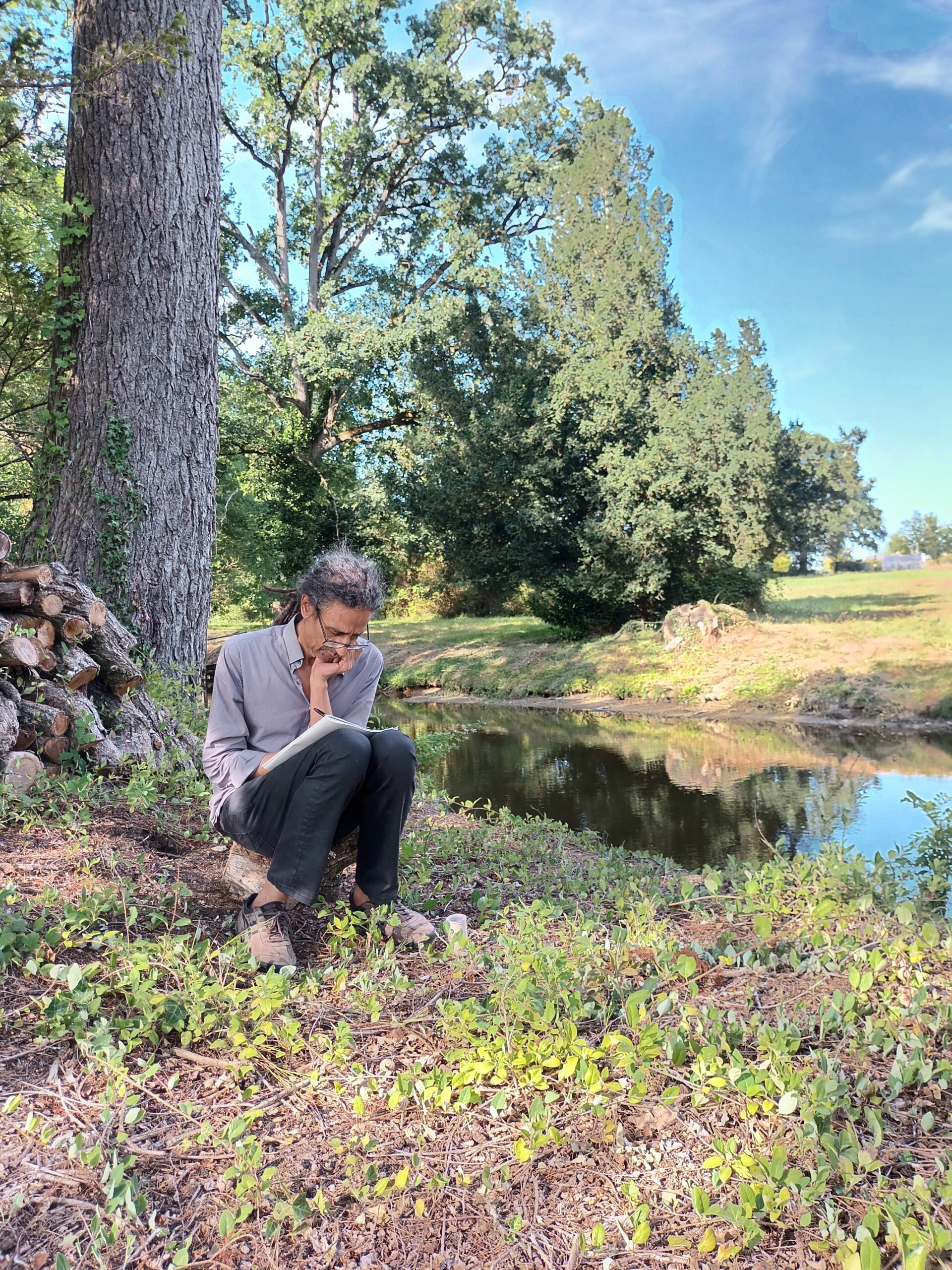 Atelier animé par Irène Gayraud à l'Outranspo - traduire les sons du vivant, juin 2022