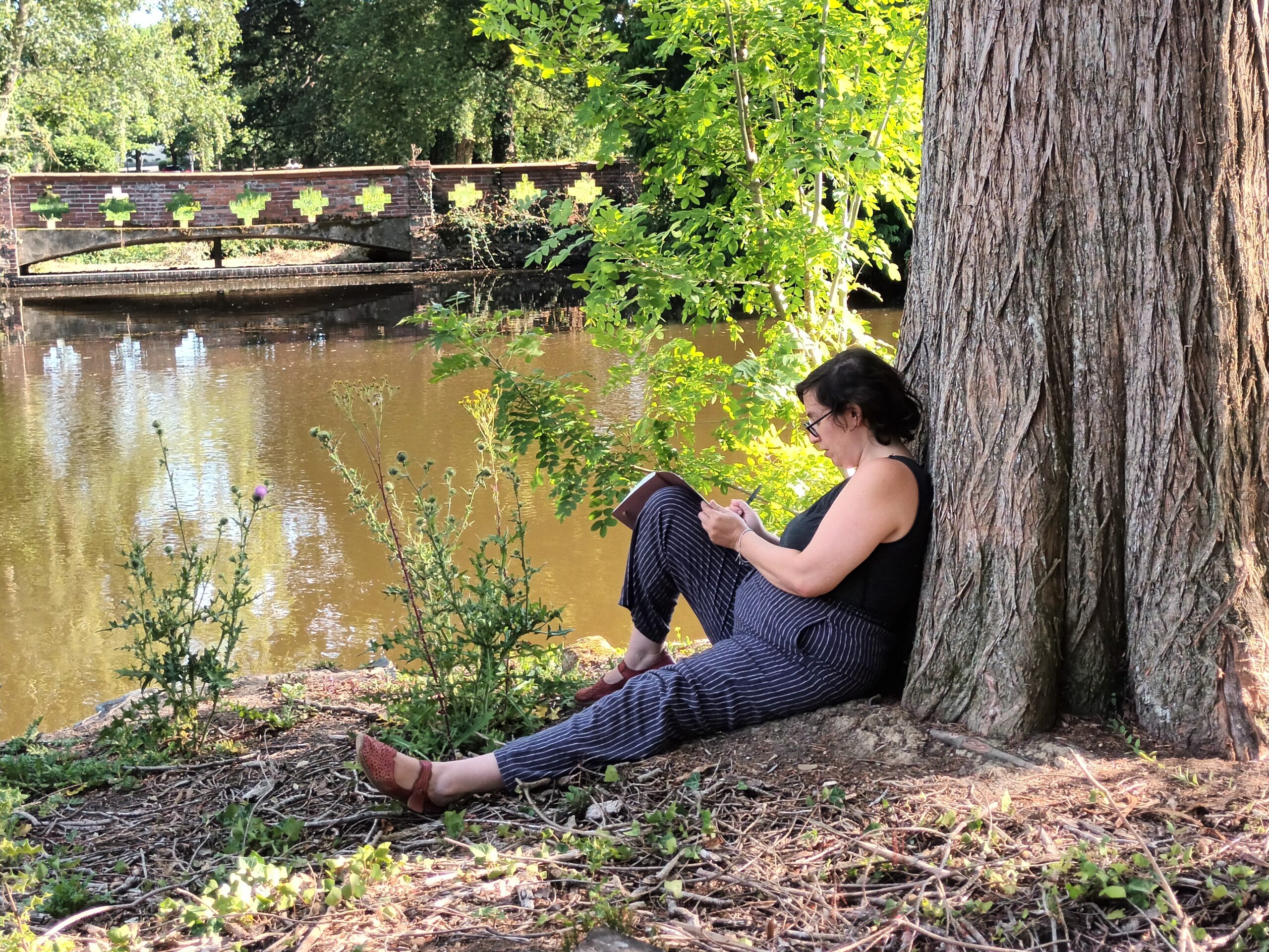 Atelier animé par Irène Gayraud à l'Outranspo - traduire les sons du vivant, juin 2024