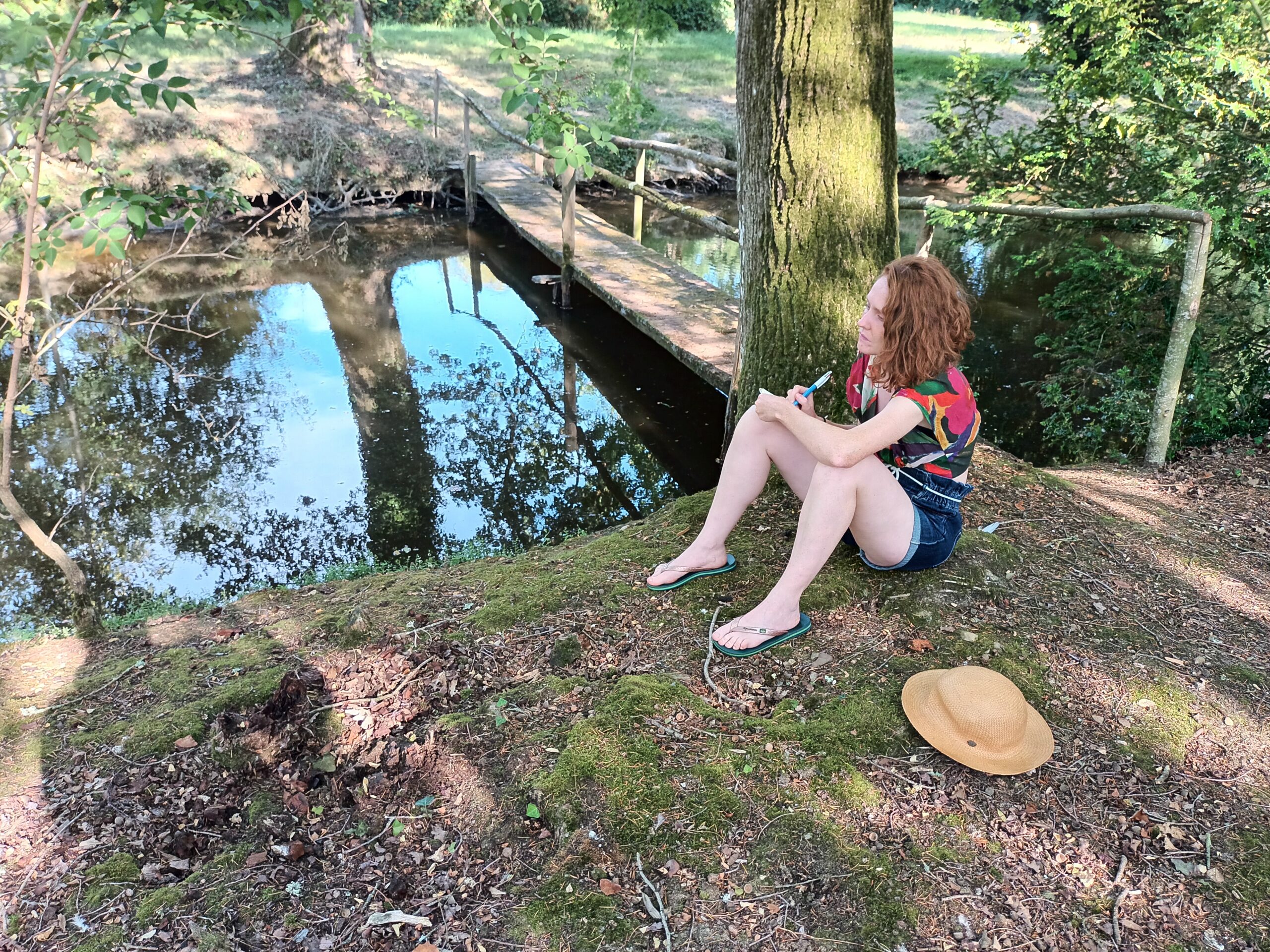 Atelier animé par Irène Gayraud à l'Outranspo - traduire les sons du vivant, juin 2024