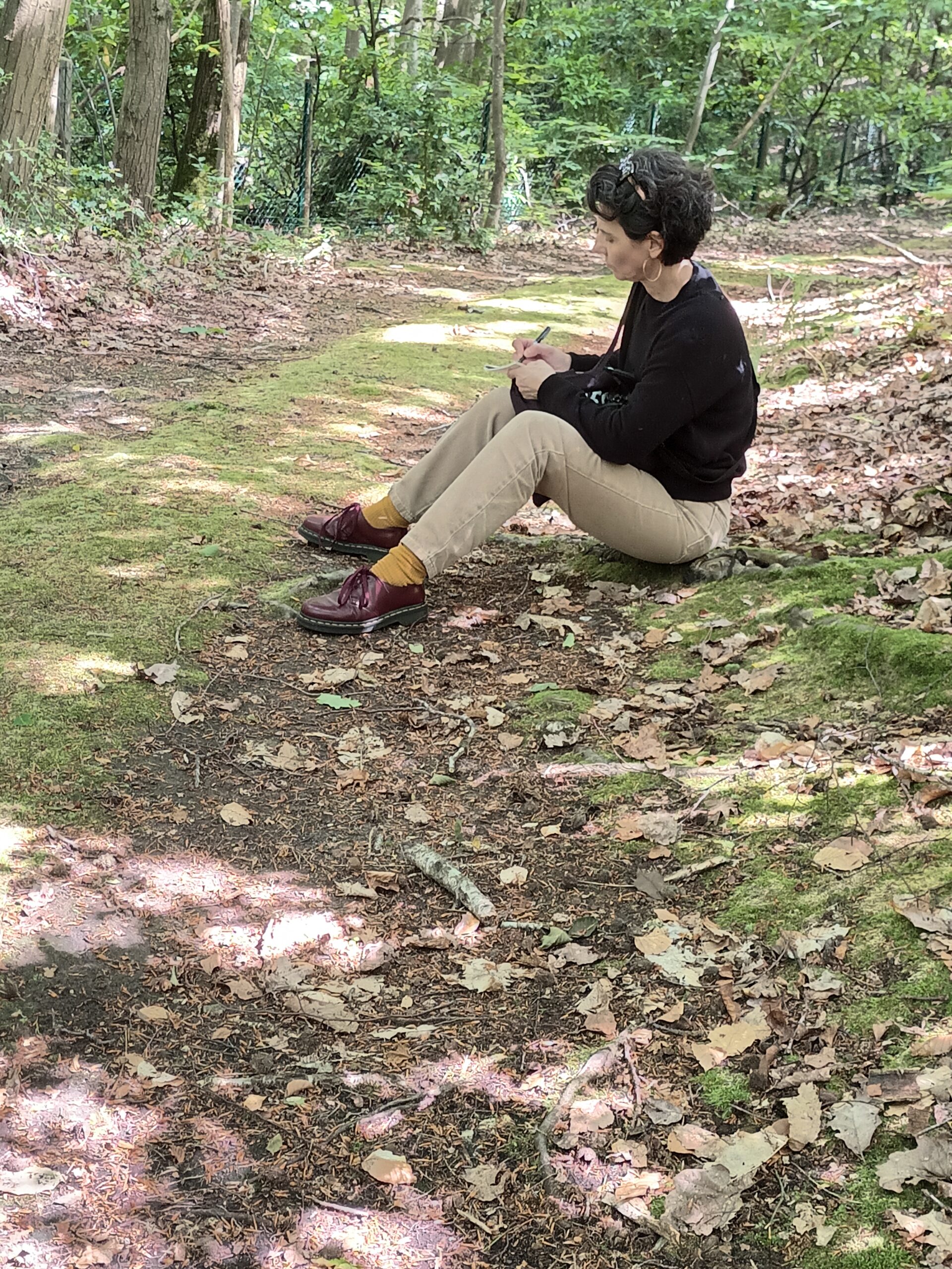 Atelier animé par Irène Gayraud à l'Outranspo - traduire les sons du vivant, juin 2024