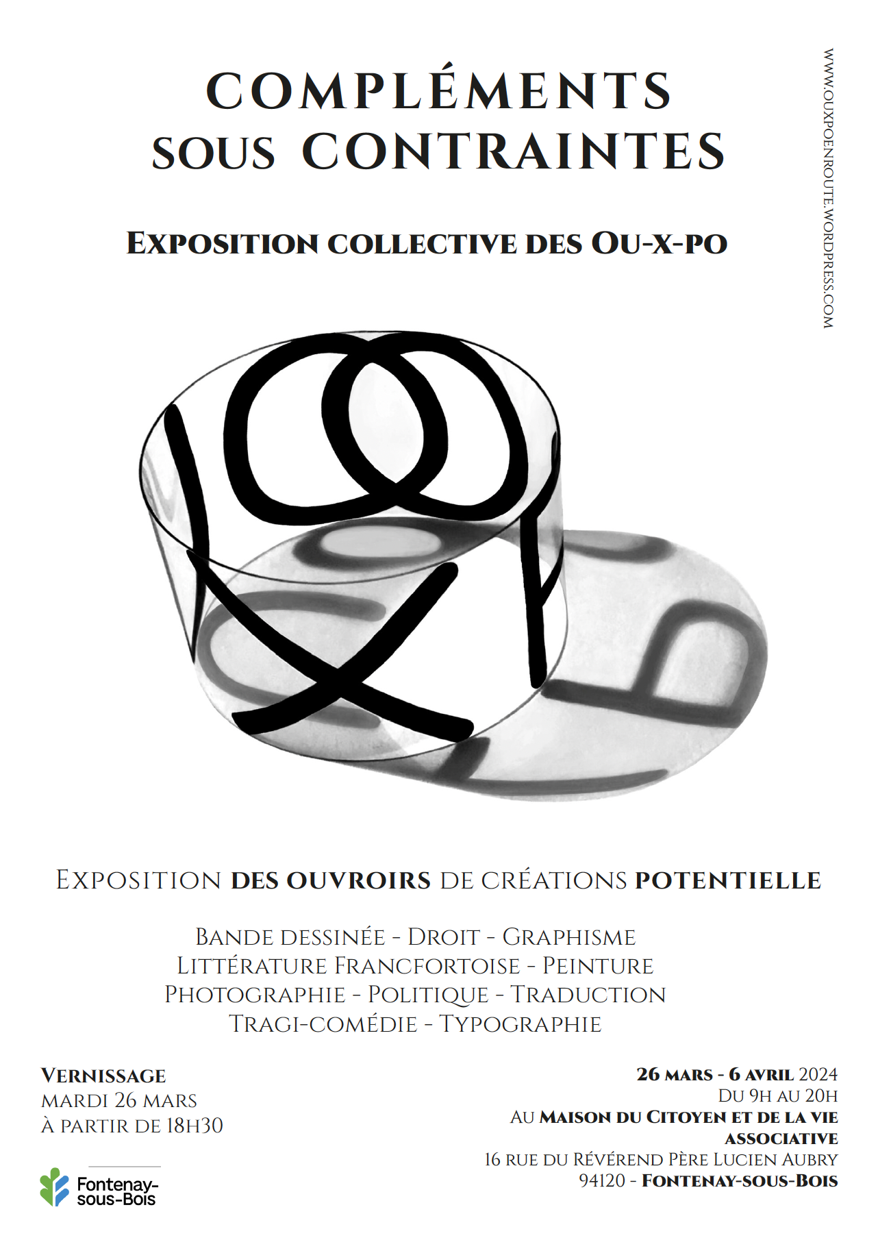 Affiche expo Ouxpo Fontenay Sous Bois 2024