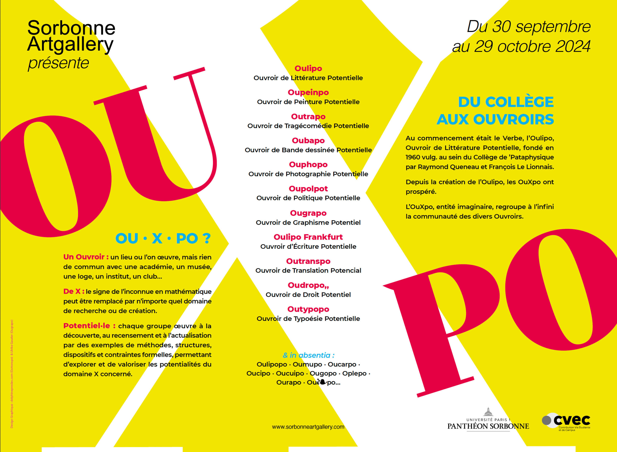 Affiche expo Ouxpo Fontenay Sous Bois 2024
